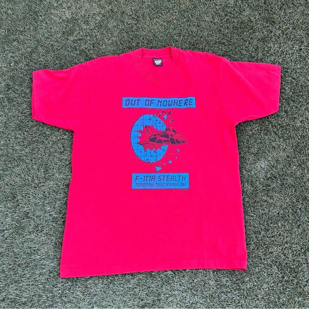 Vintage Area 51 F 117A stealth fighter shirt